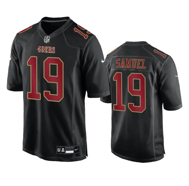 Men's San Francisco 49ers #19 Deebo Samuel Black Fashion Limited Football Stitched Game Jersey
